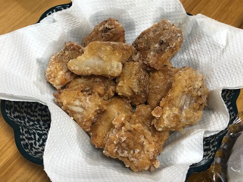 かすべの唐揚げ☆にんにく生姜醤油味